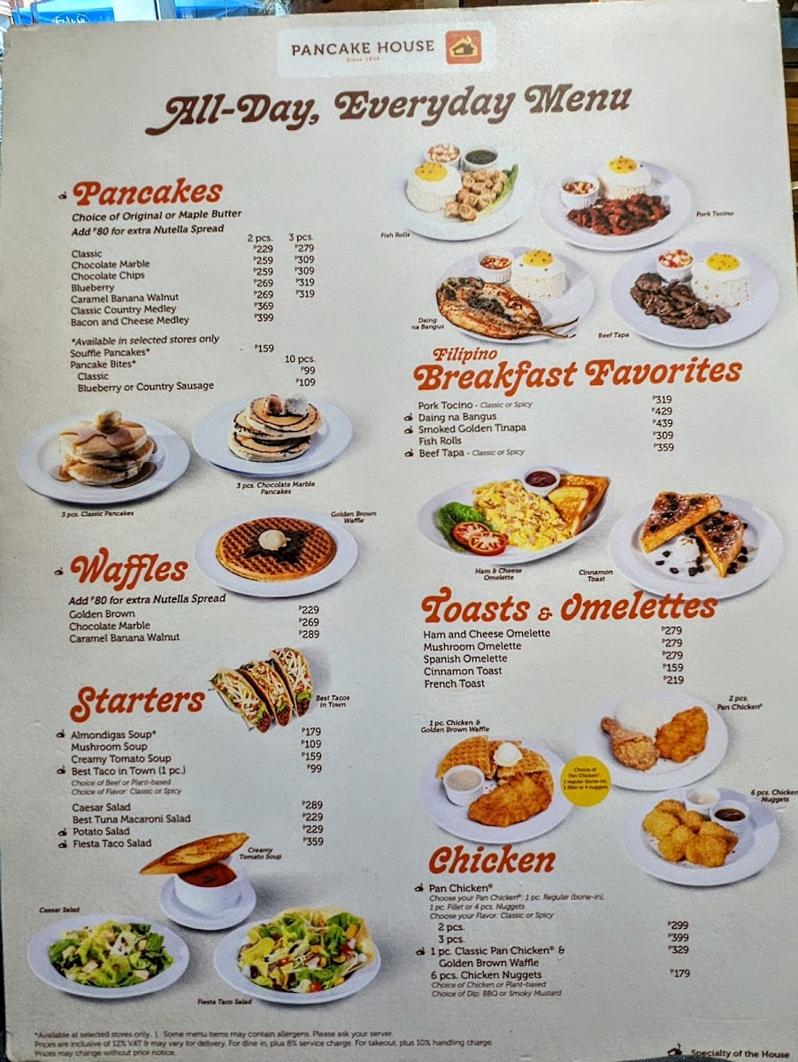 Menu Pancake House U.p. Town Center-3