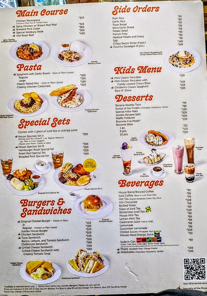 Menu Pancake House U.p. Town Center-5