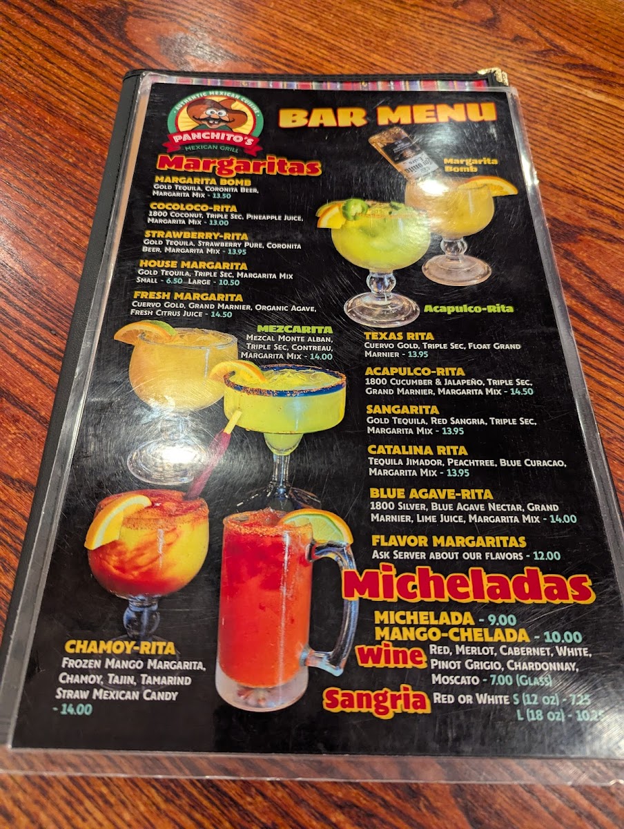 Menu Panchito's Mexican Grill-5