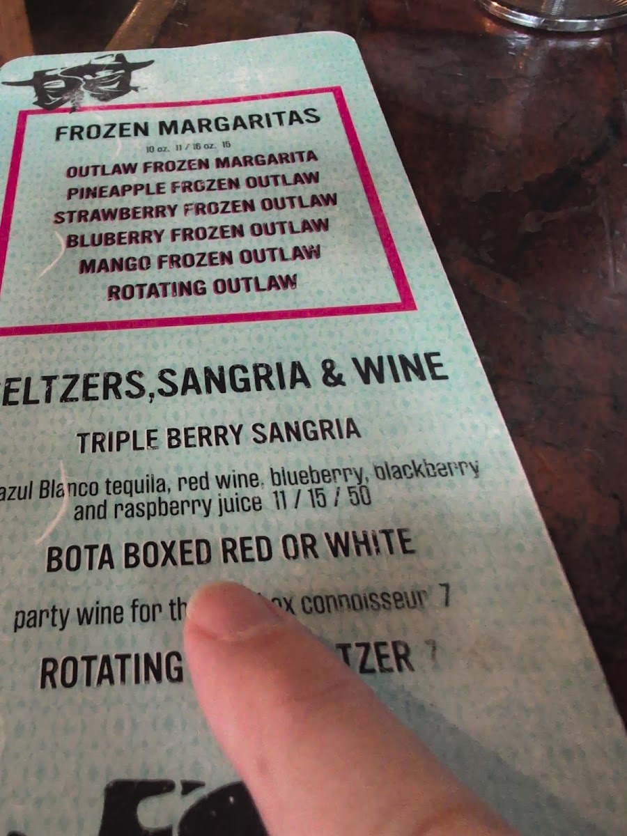 Menu Pancho And Lefty's Cantina-4