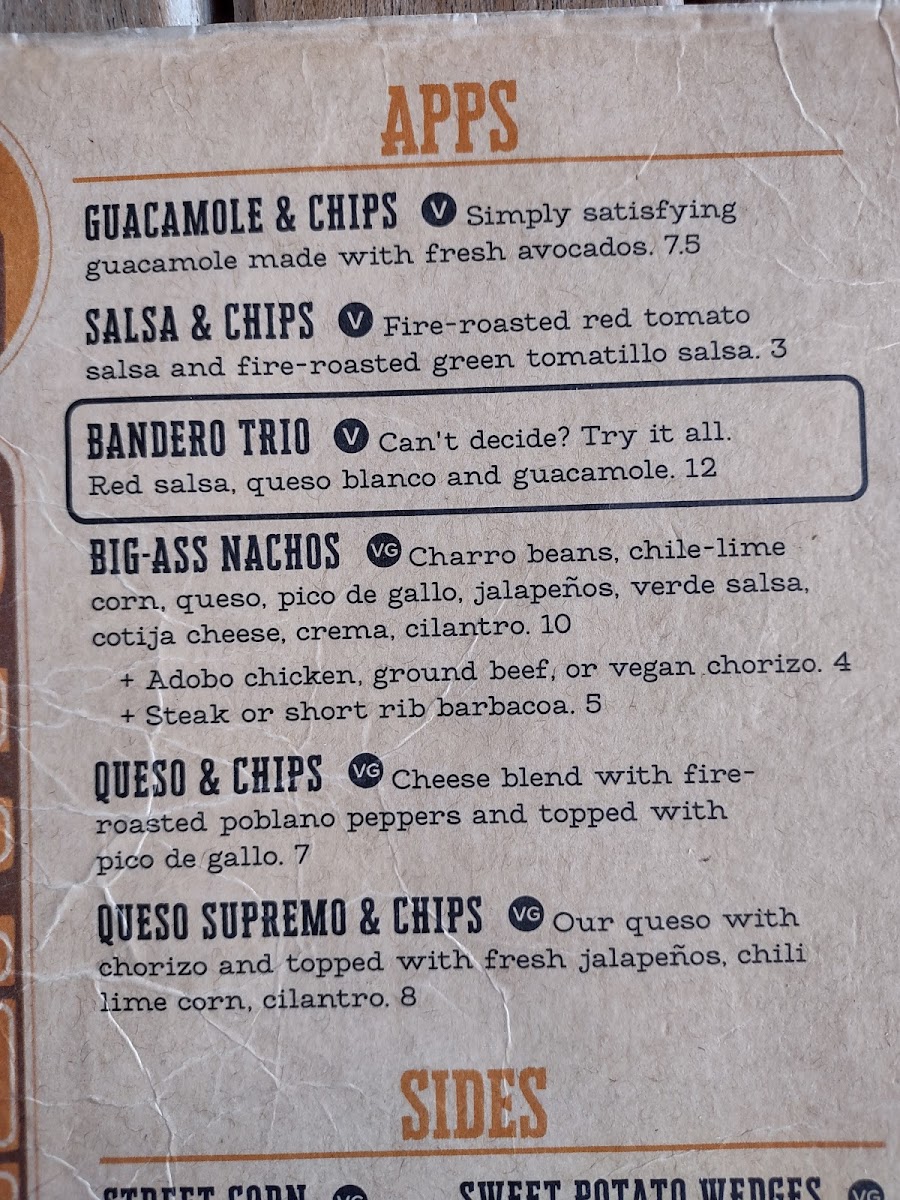 Menu Pancho And Lefty's Cantina-8