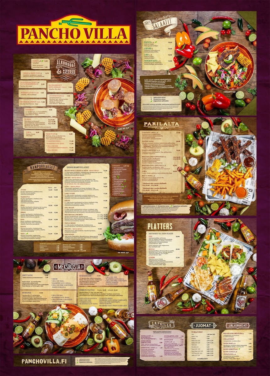 Menu Pancho Villa Vaasa-10