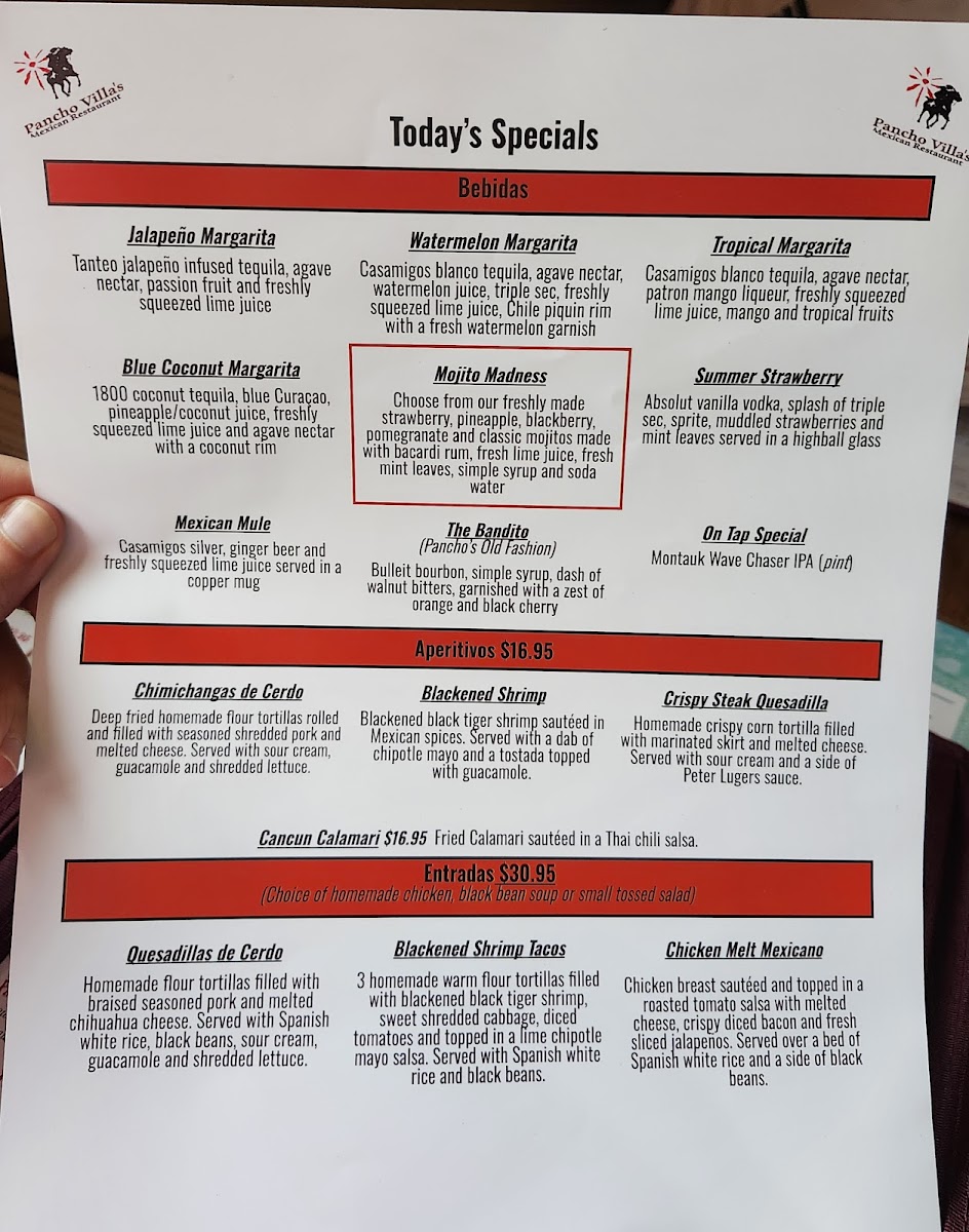 Menu Pancho Villa's-1