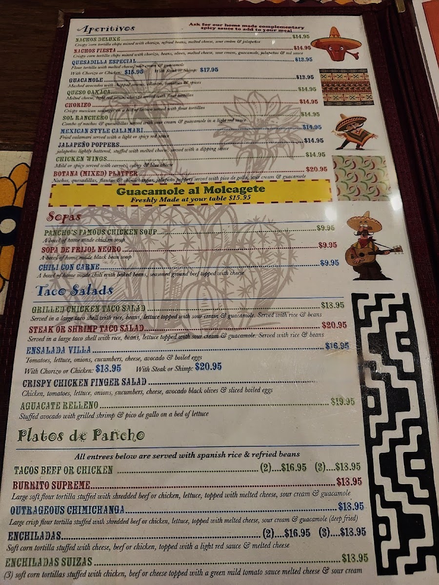 Menu Pancho Villa's-2