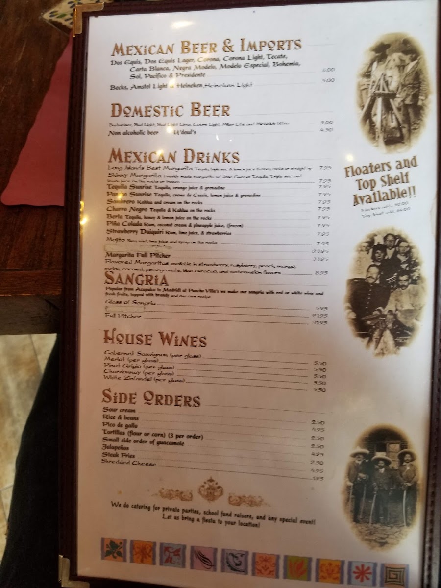 Menu Pancho Villa's-9