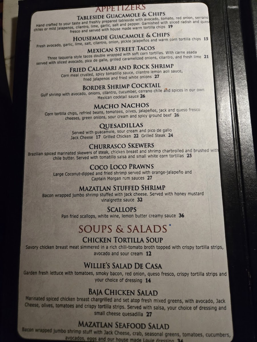 Menu Pancho & Willie's-10