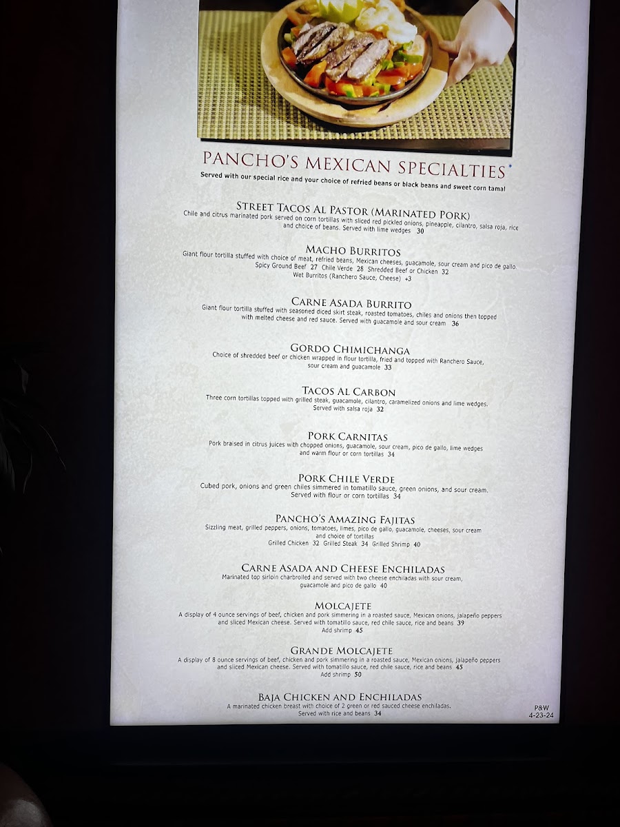 Menu Pancho & Willie's-3