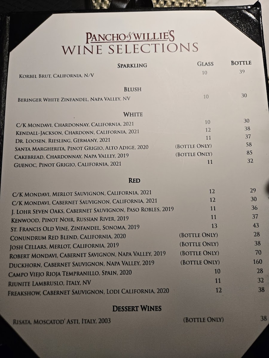 Menu Pancho & Willie's-4