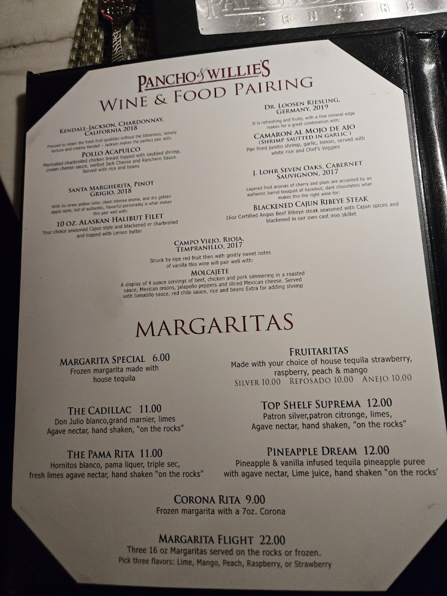 Menu Pancho & Willie's-7