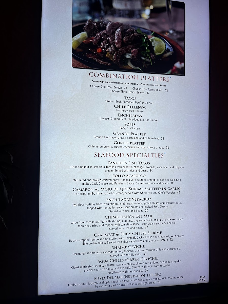 Menu Pancho & Willie's-9