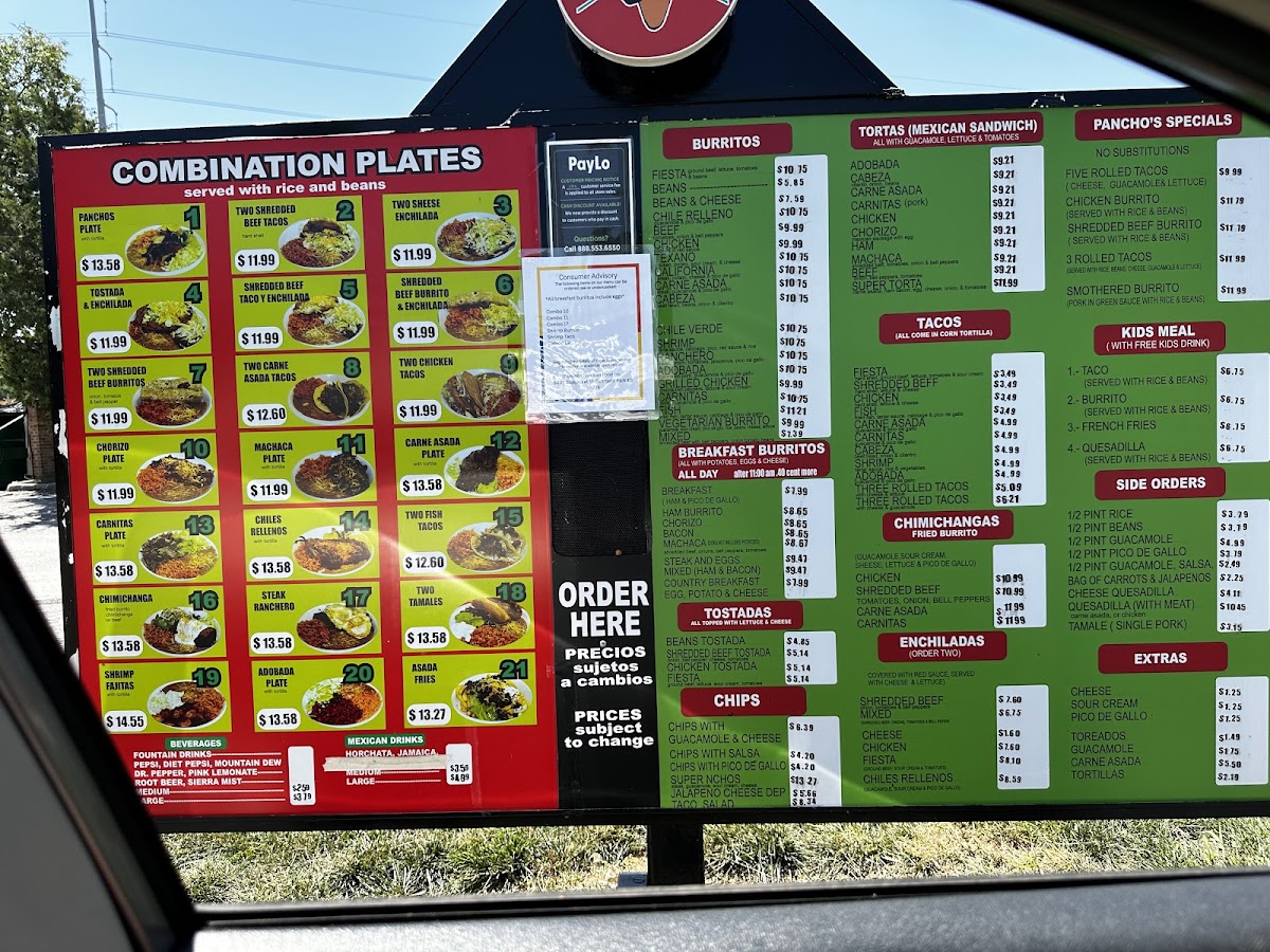 Menu Pancho's Mexican Food-3