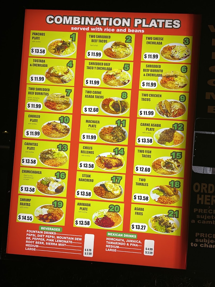 Menu Pancho's Mexican Food-6