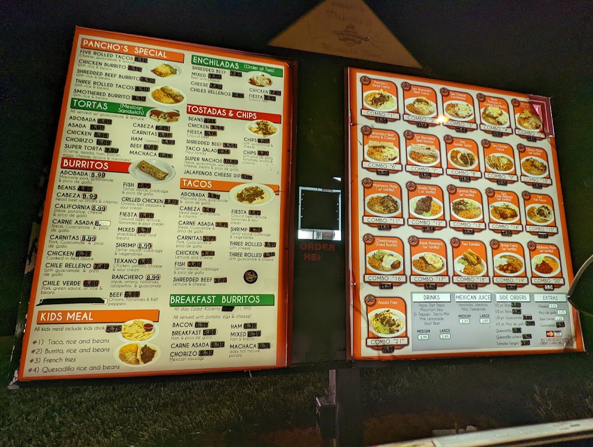 Menu Pancho's Mexican Food-8