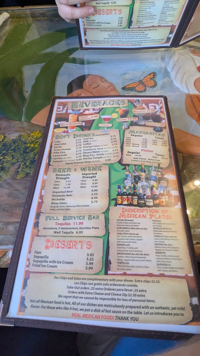 Menu Pancho's Méxican Grill-1