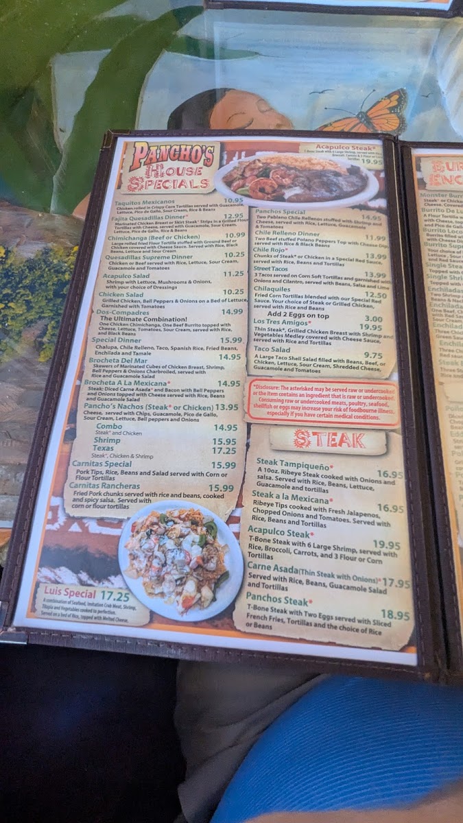 Menu Pancho's Méxican Grill-3