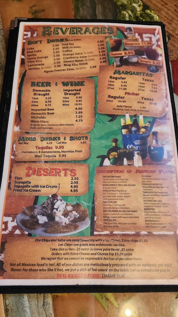 Menu Pancho's Méxican Grill-8