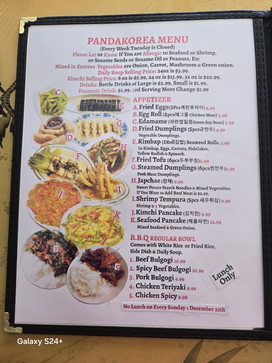 Menu Panda Korea Restaurant-2