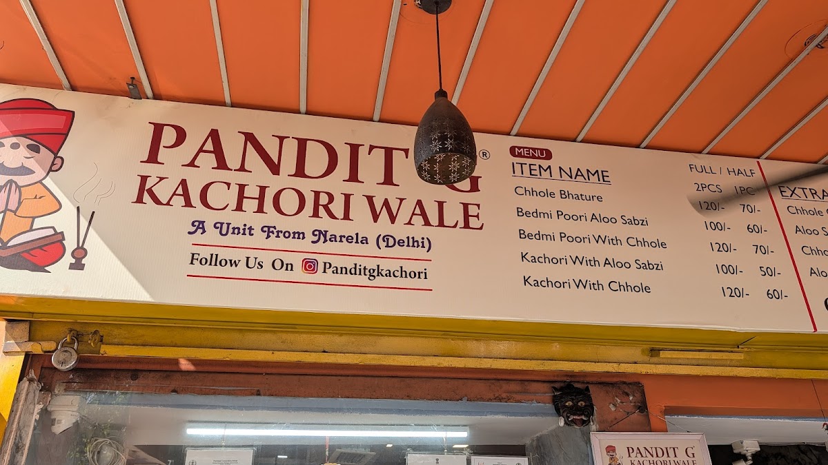 Menu Pandit G Kachori Wale-8