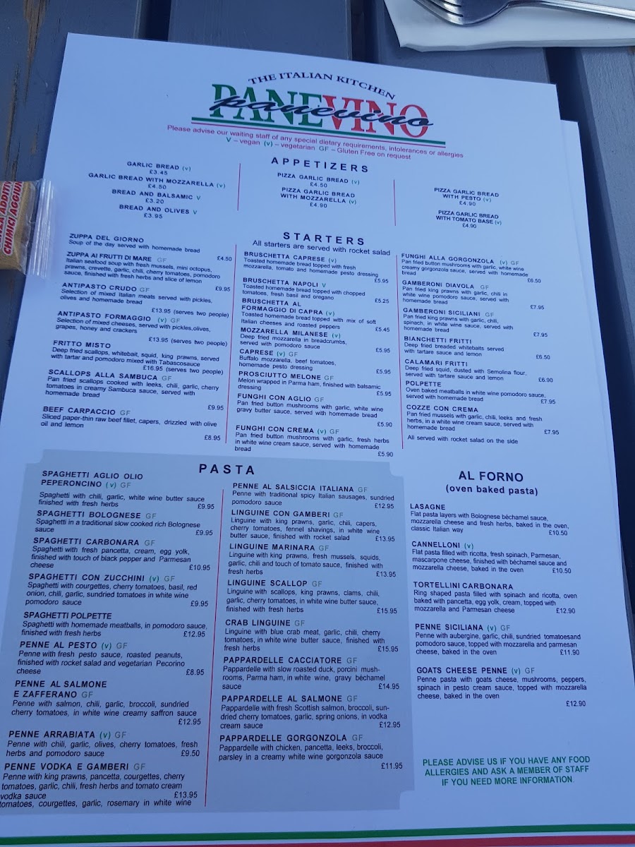 Menu Panevino Italian Restaurant-10