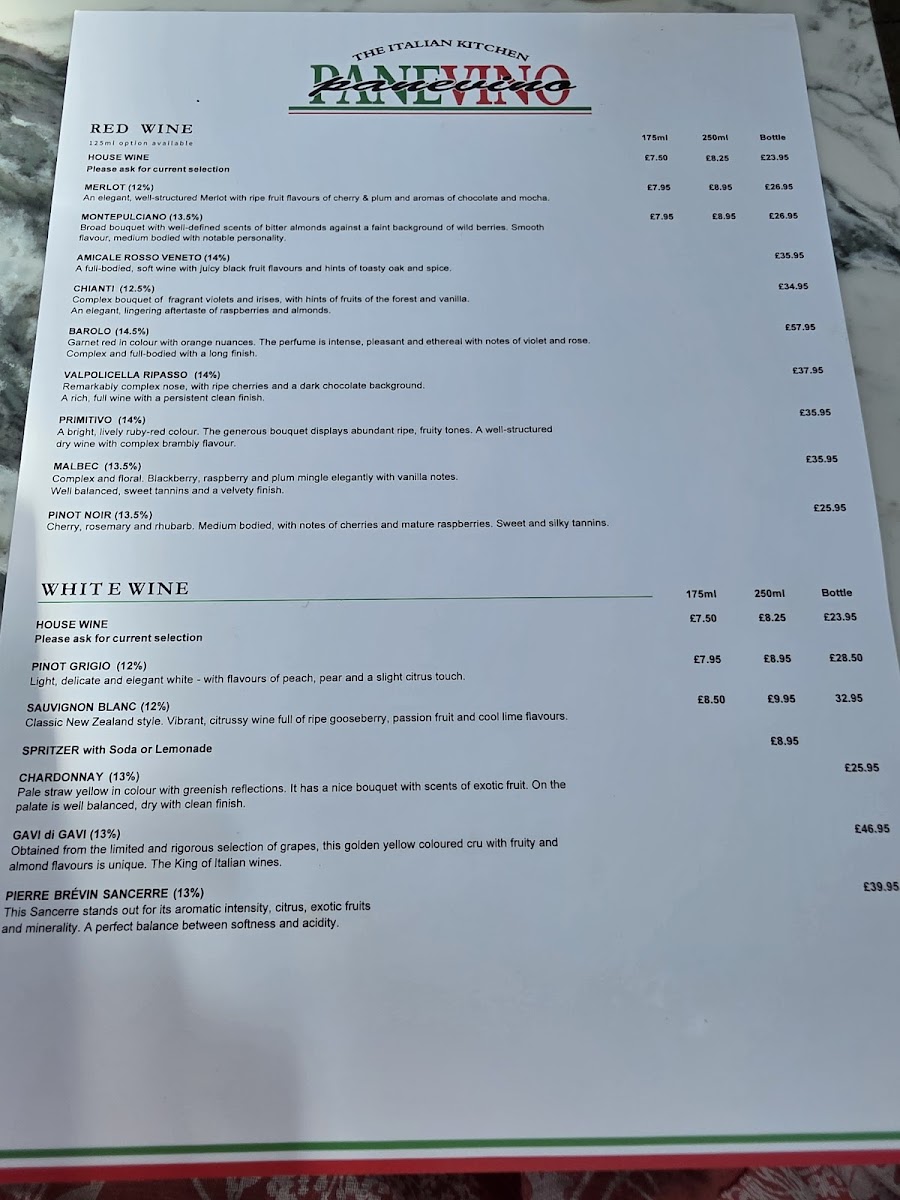 Menu Panevino Italian Restaurant-5