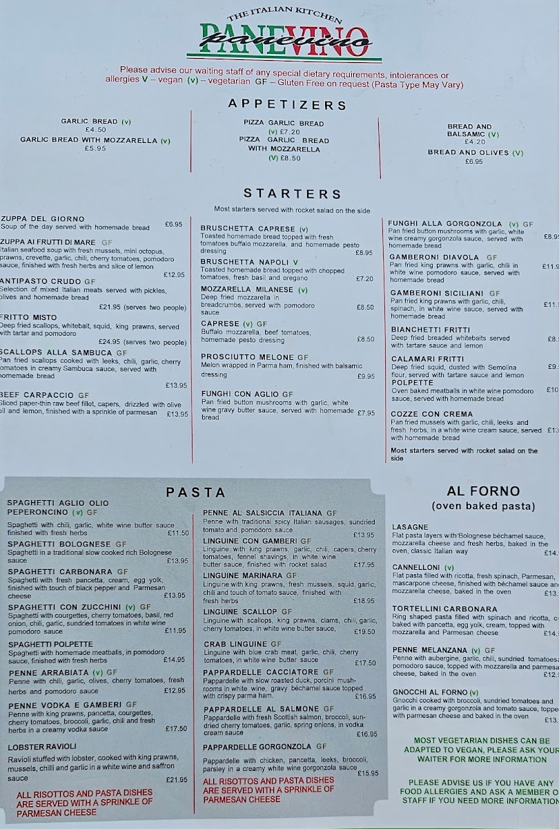Menu Panevino Italian Restaurant-6