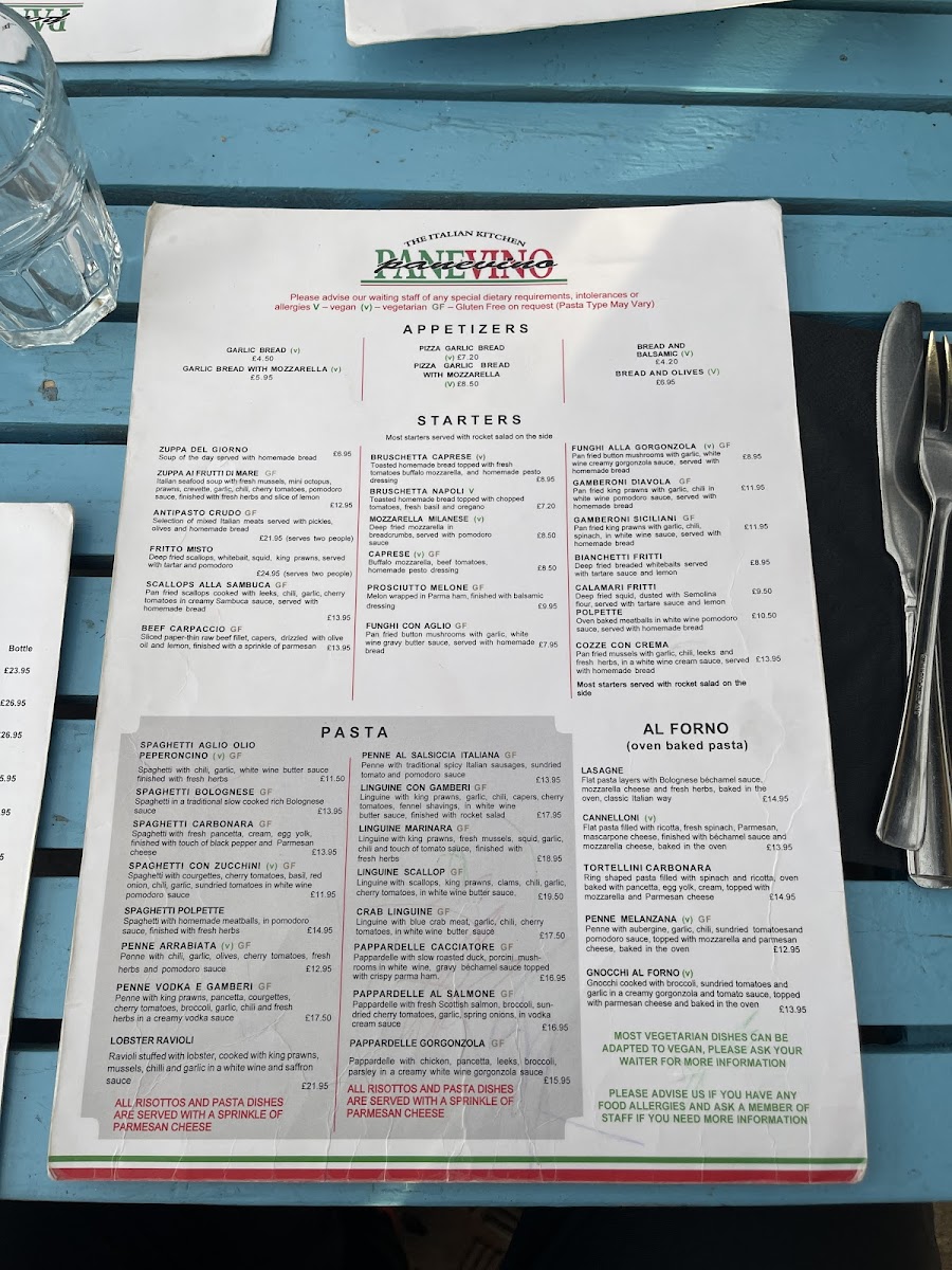 Menu Panevino Italian Restaurant-9