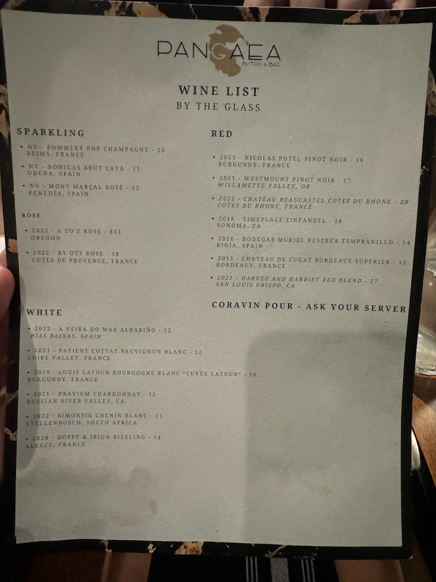 Menu Pangaea Bistro & Bar-2