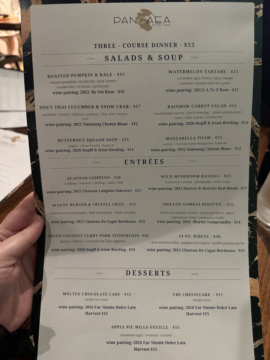 Menu Pangaea Bistro & Bar-7
