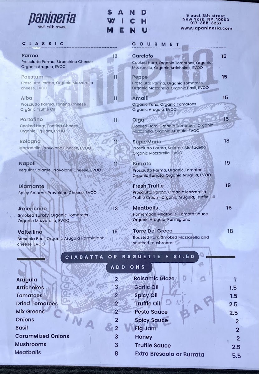 Menu Panineria Nyc-6