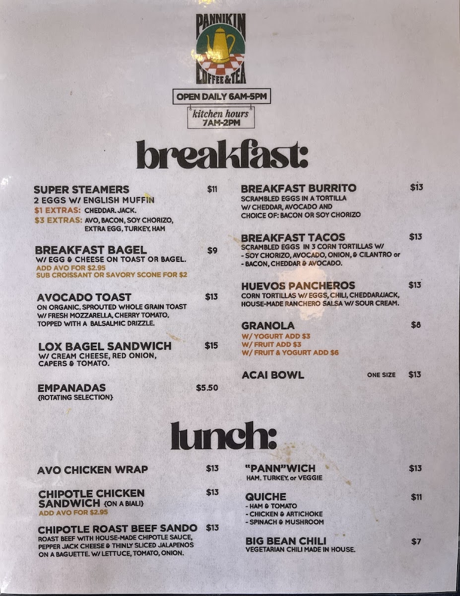 Menu Pannikin Coffee & Tea-1