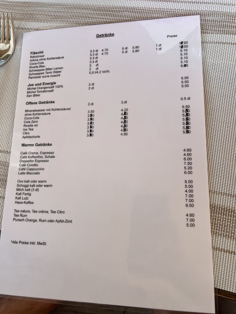 Menu Panorama Restaurant Chutze-1