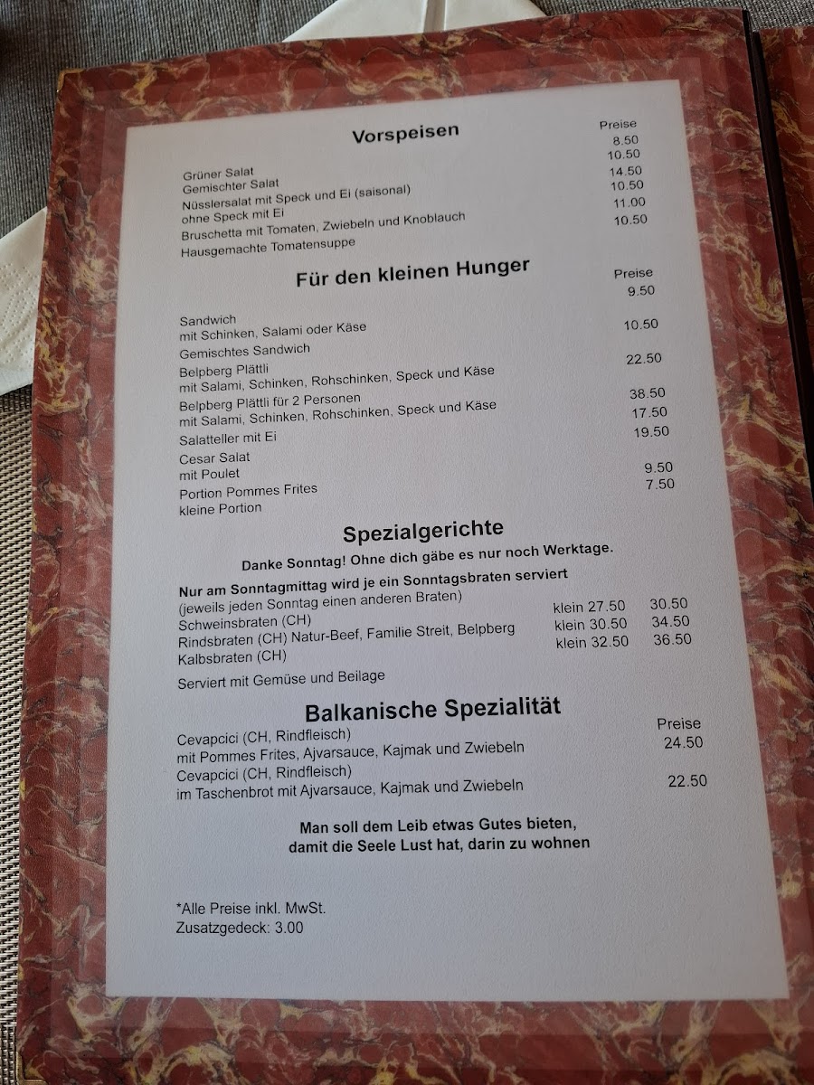 Menu Panorama Restaurant Chutze-5