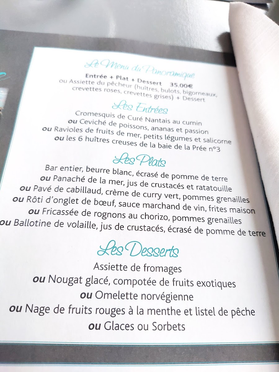 Menu Panoramique De La Prée-10