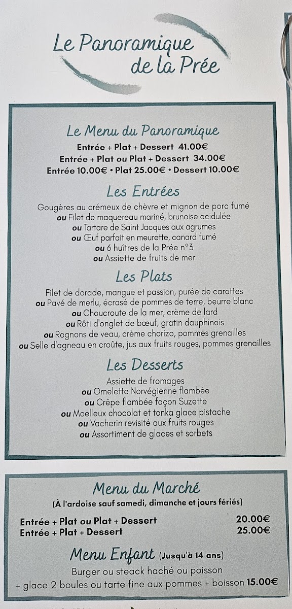 Menu Panoramique De La Prée-5
