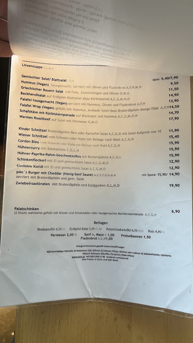 Menu Pan`s Café-Restaurant-3