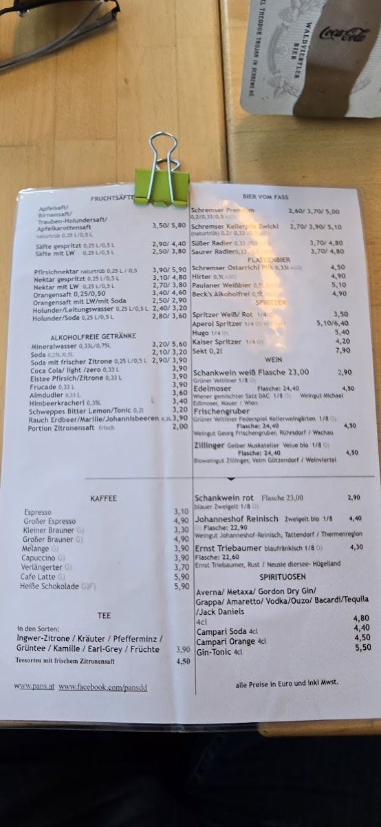 Menu Pan`s Café-Restaurant-6