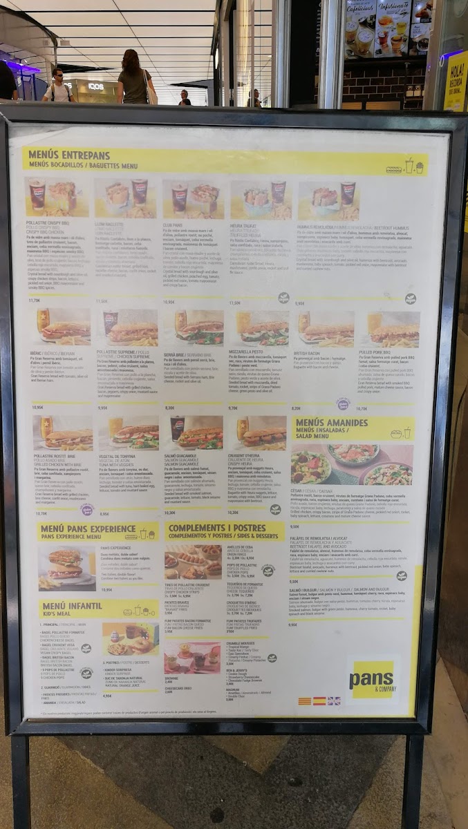 Menu Pans & Company | Les Corts-1