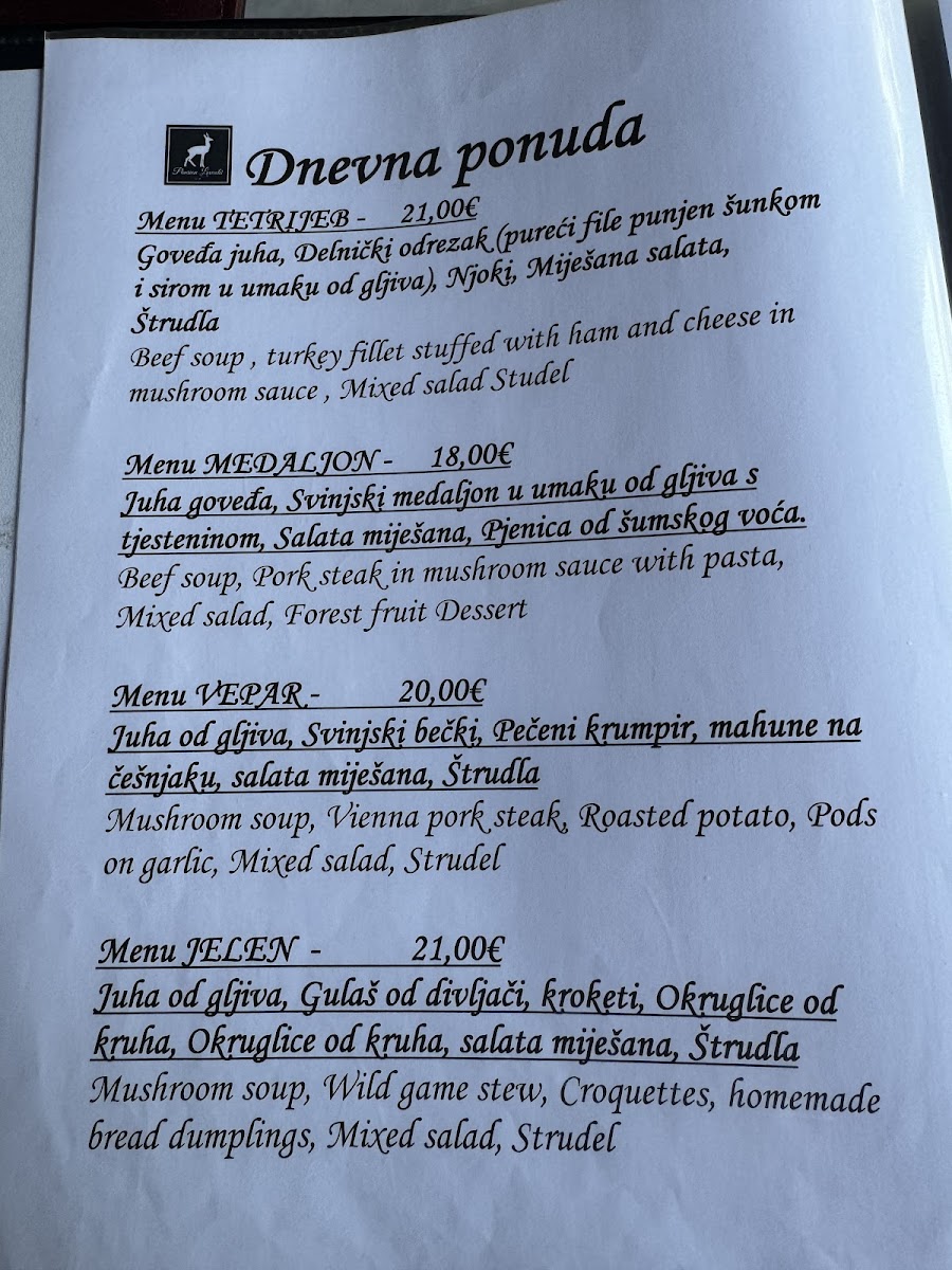 Menu Pansion Lovački-1