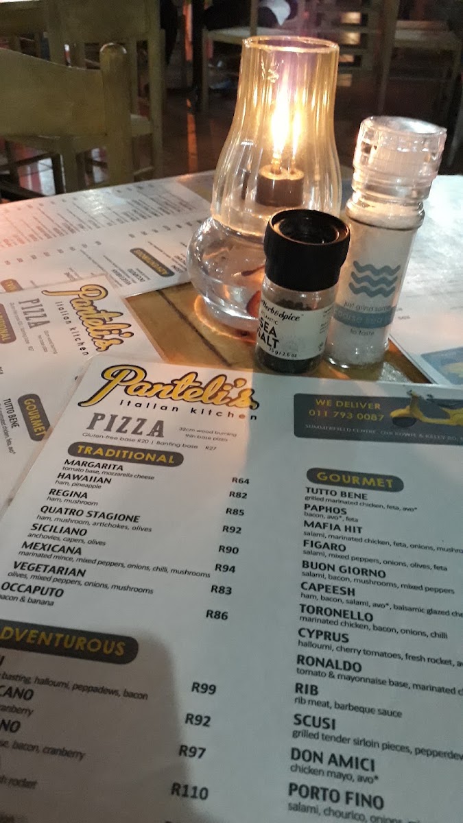 Menu Panteli's Italian Kitchen - Boskruin-10
