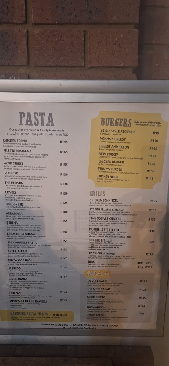 Menu Panteli's Italian Kitchen - Boskruin-4