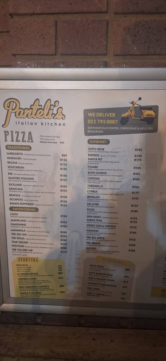 Menu Panteli's Italian Kitchen - Boskruin-6