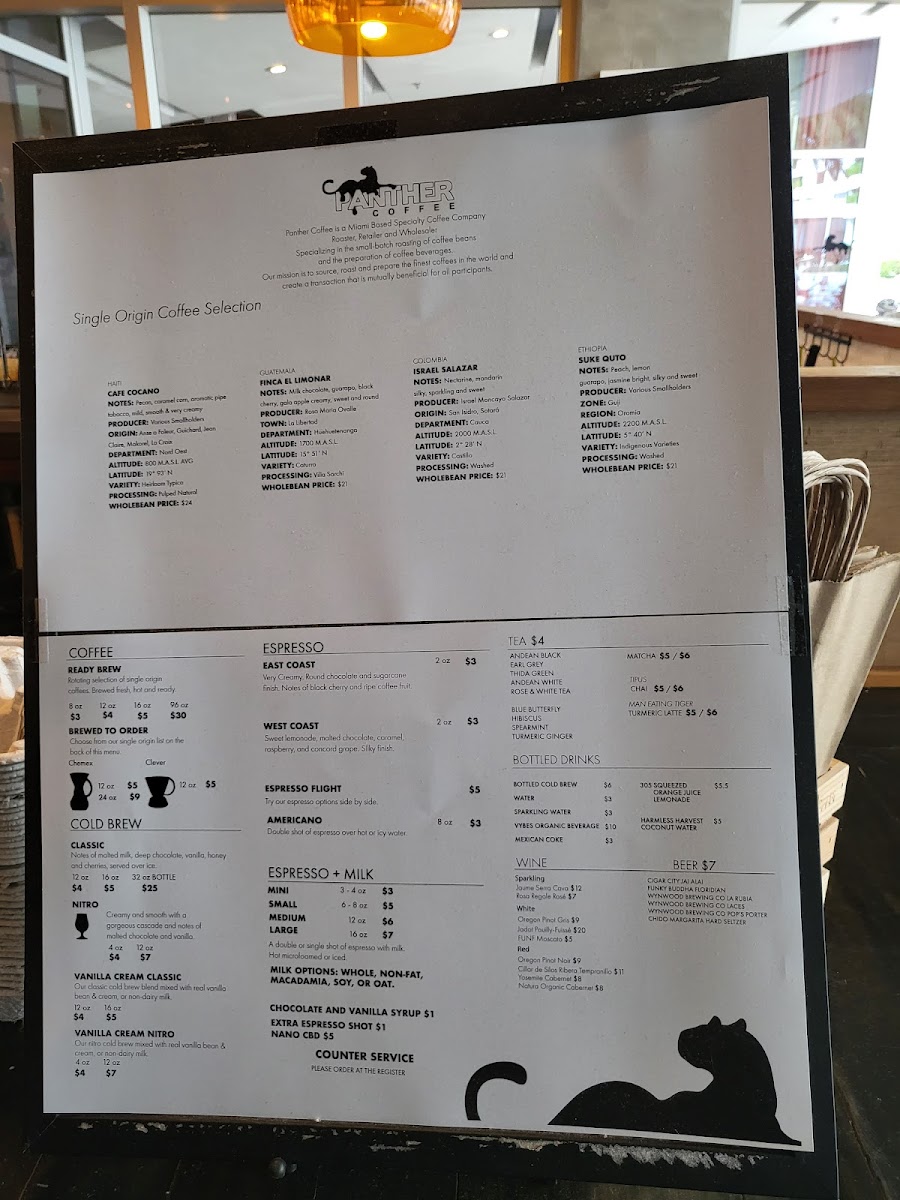 Menu Panther Coffee - Miami Beach-4
