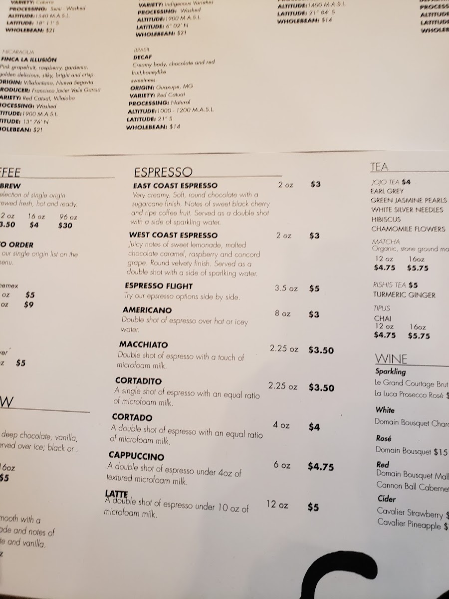 Menu Panther Coffee - Miami Beach-7