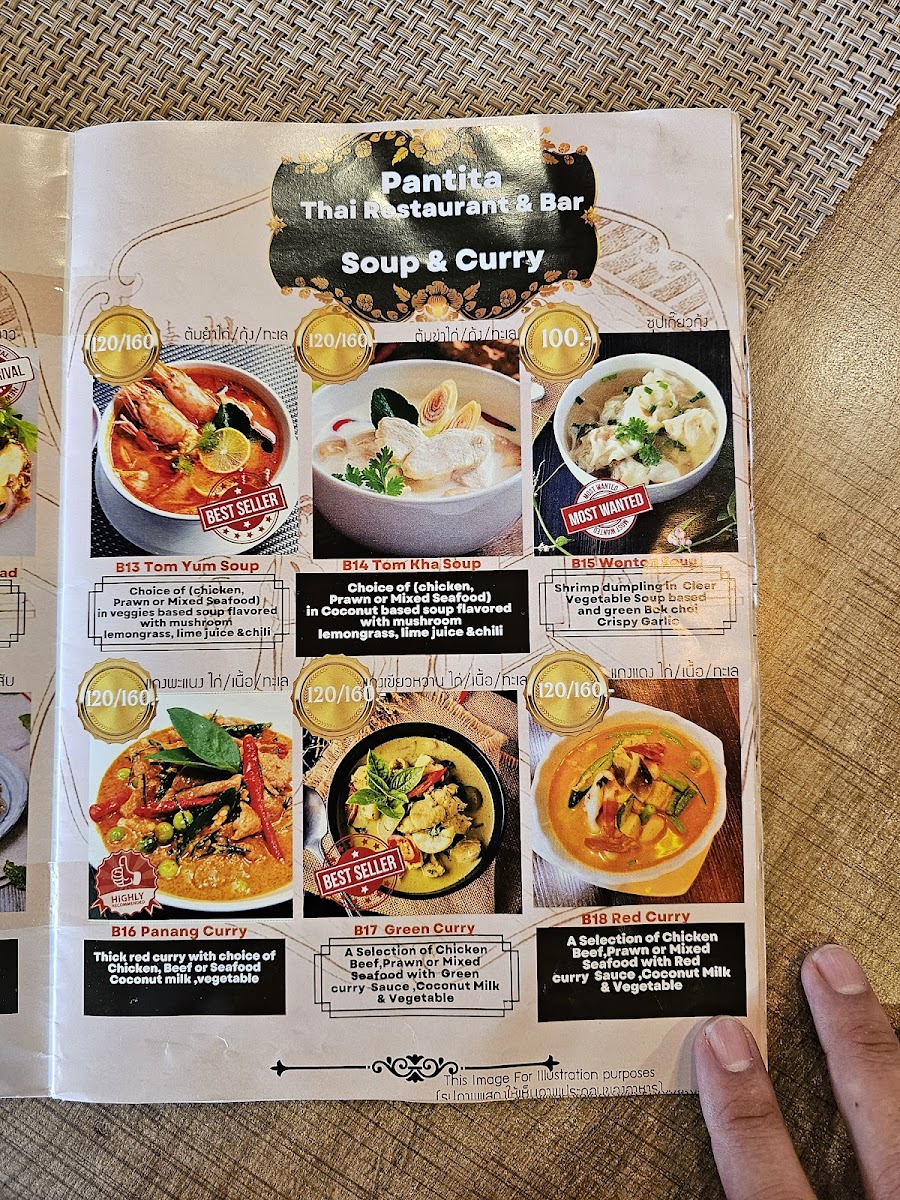 Menu Pantita Thai Restaurant And Bar-10