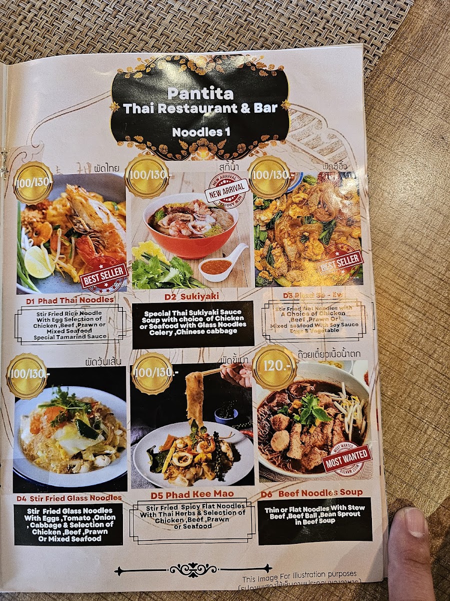 Menu Pantita Thai Restaurant And Bar-3