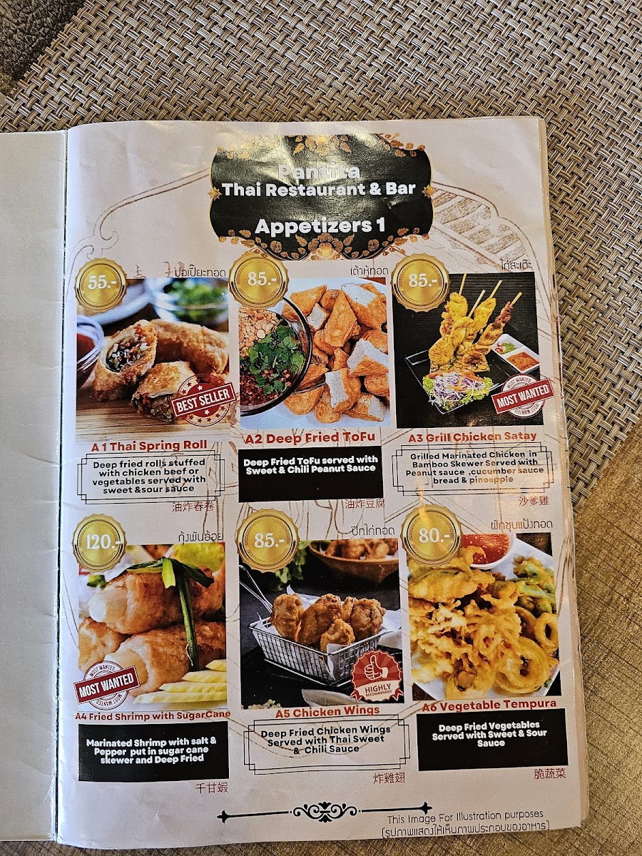 Menu Pantita Thai Restaurant And Bar-5