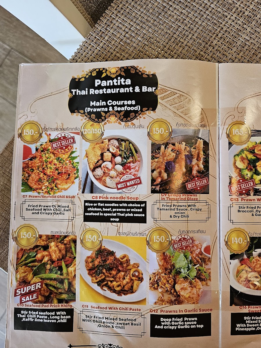Menu Pantita Thai Restaurant And Bar-7
