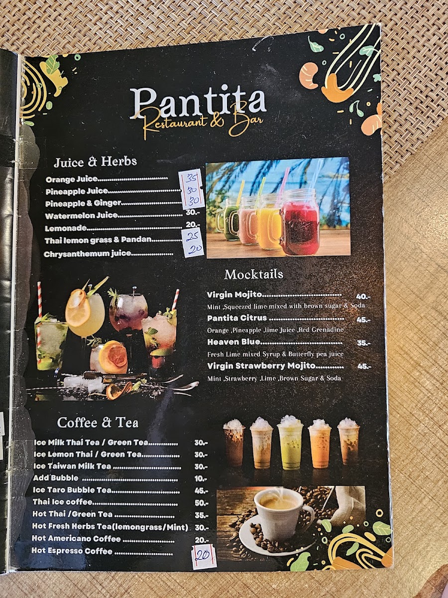 Menu Pantita Thai Restaurant And Bar-9