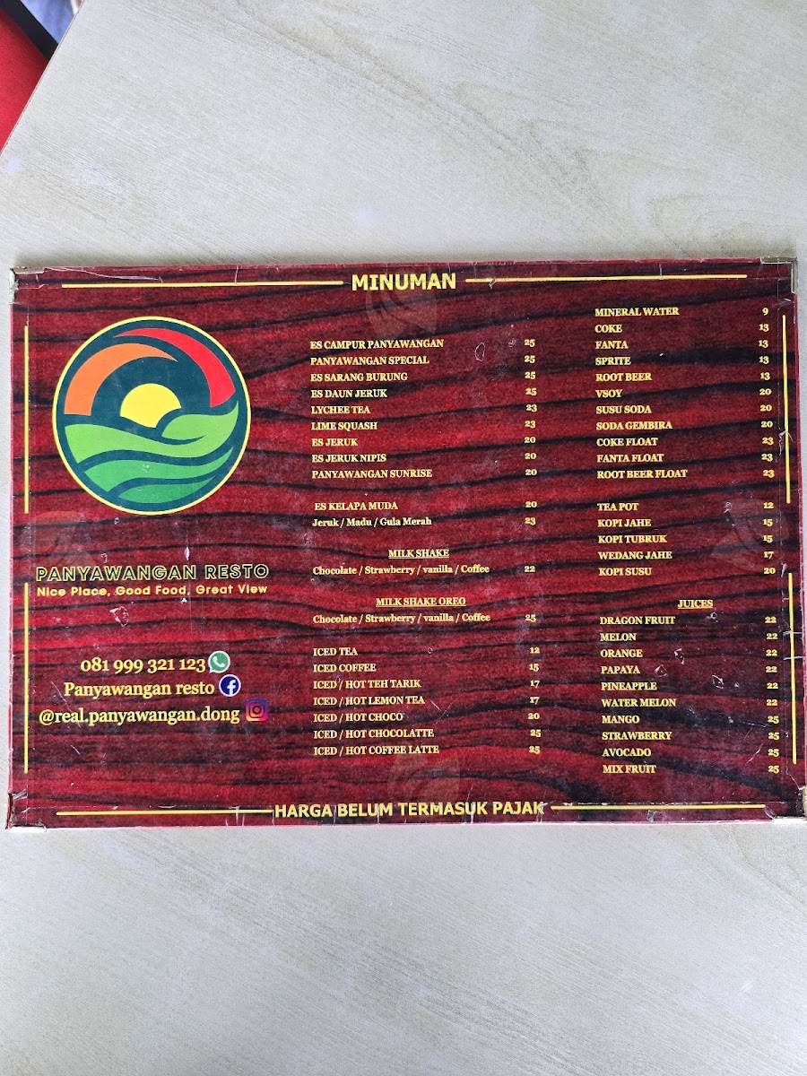 Menu Panyawangan Resto-3