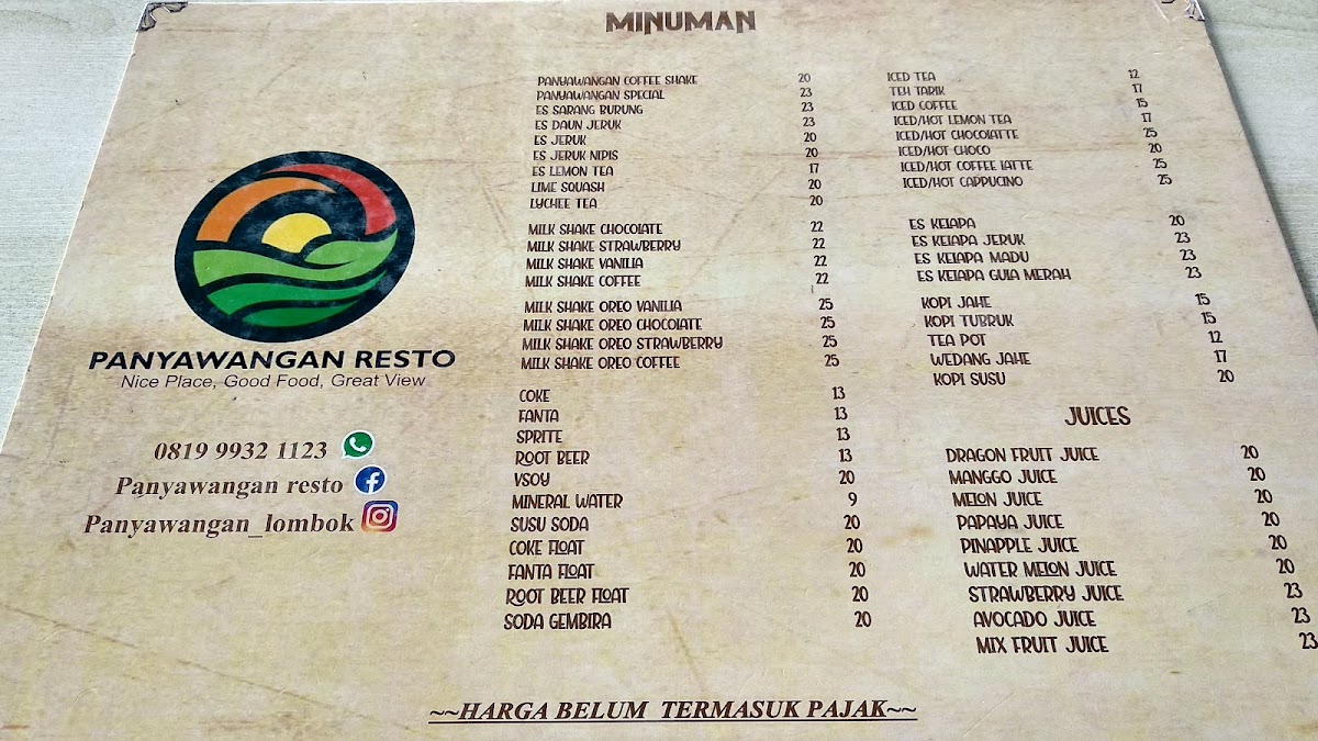 Menu Panyawangan Resto-6